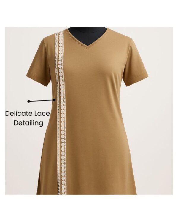 Lace Whisper T-shirt Patiala Set (Laced T-shirt Kurta and Patiala Set) - Image 2